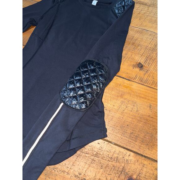 Lululemon Run Ice Queen Womens Black Long Sleeve Athletic Tee Reflective Logo 2 - Picture 5 of 11